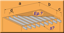 Cas 1 - Epaisseur du plancher et section des gtes  calculer